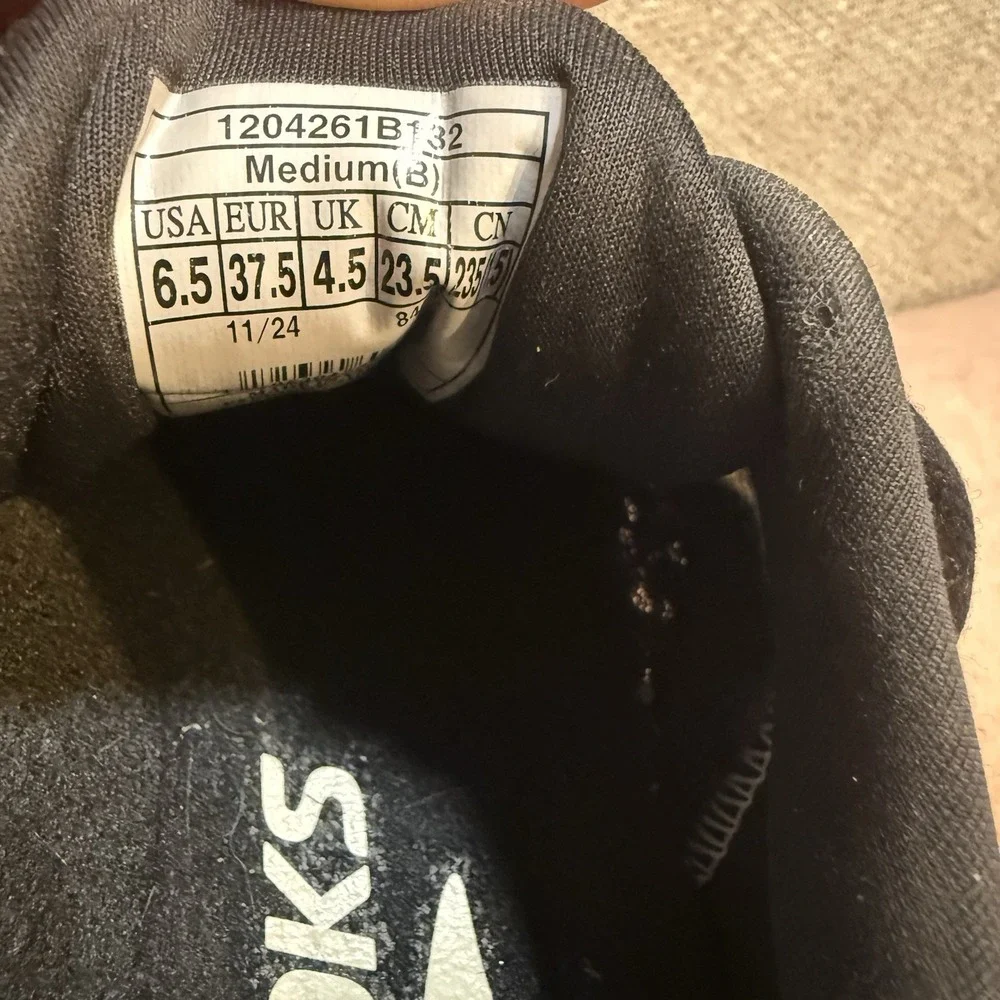 Brooks Adrenaline GTS 23 Womens 6.5 Black White Running Shoes DNA Loft